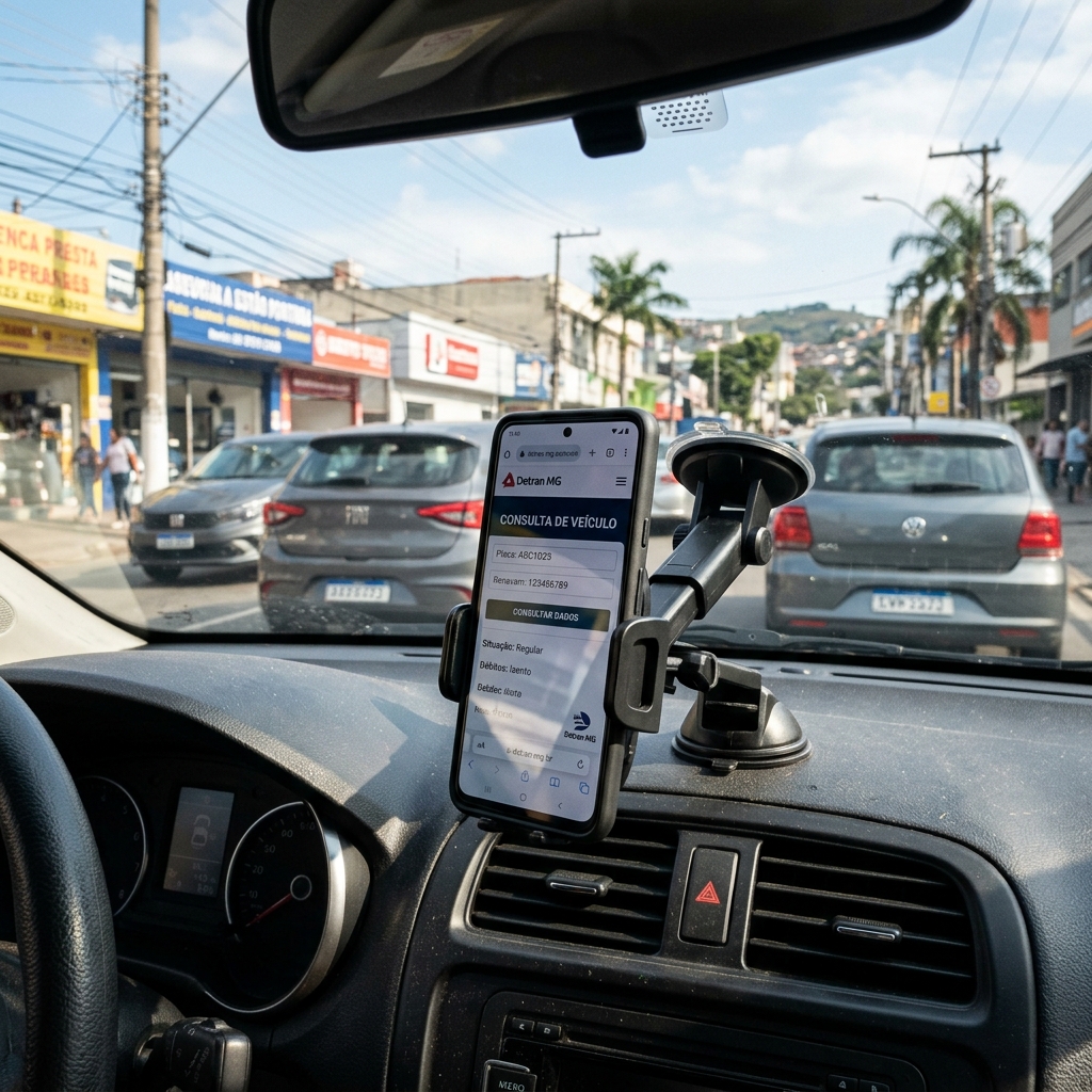 Detran MG Consulta de situação, débitos e multas do veículo